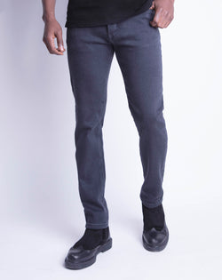 ÆDEL NIKOLAI STRETCH JEANS DENIM CHARCOAL GRAY