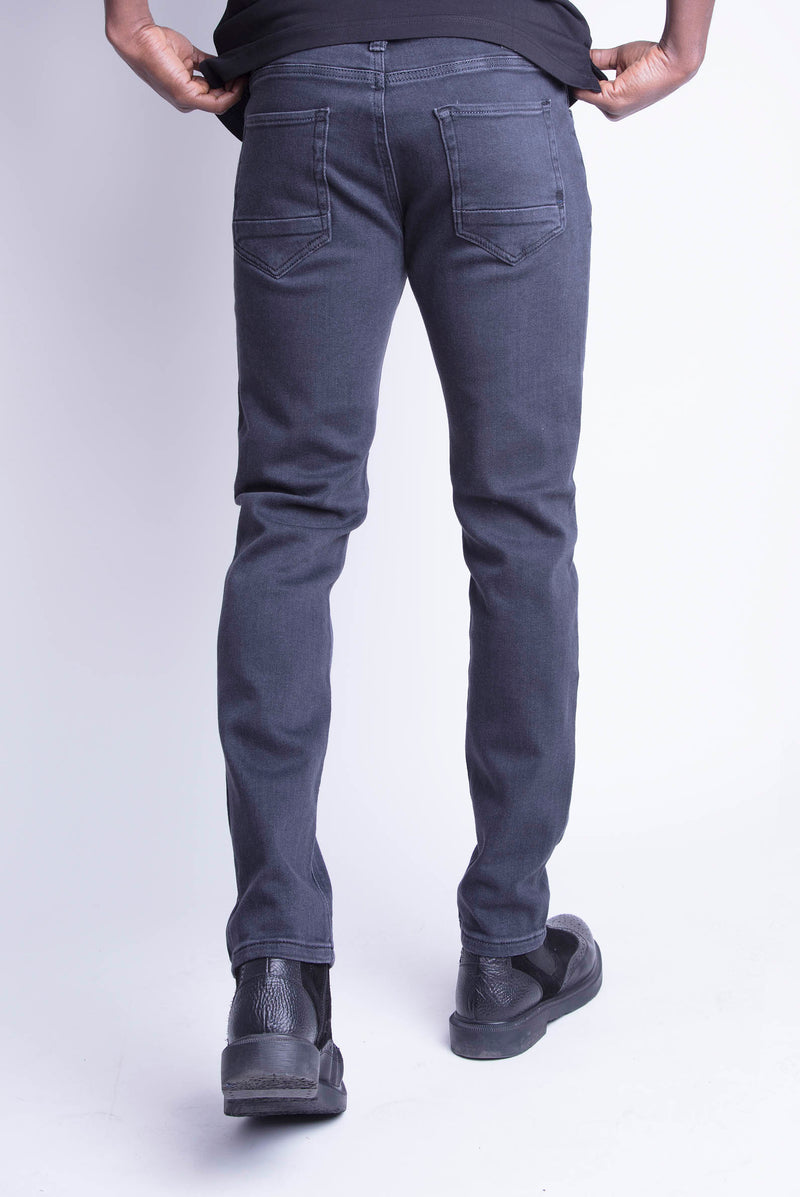 ÆDEL NIKOLAI STRETCH JEANS DENIM CHARCOAL GRAY