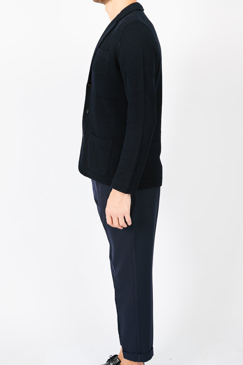 GORMS CARDIGAN STRIK 100 % ULD NAVY BLUE